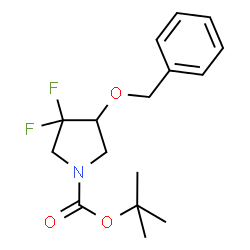 tert-butyl 4-(benzyloxy)-3,3-difluoropyrrolidine-1-carboxylate结构式