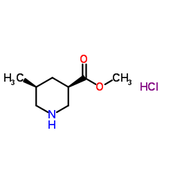 methyl cis-5-methylpiperidine-3-carboxylate hydrochloride Structure
