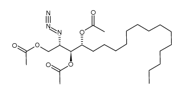 (2S,3S,4R)-1,3,4-tri-O-acetyl-2-azido-1,3,4-octadecanetriol结构式