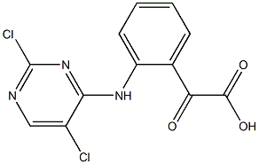 2-(2-((2,5-二氯嘧啶-4-基)氨基)苯基)-2-氧亚基乙酸结构式