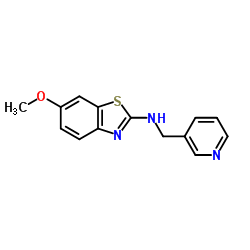 6-Methoxy-N-(3-pyridinylmethyl)-1,3-benzothiazol-2-amine结构式