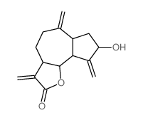 Azuleno[4,5-b]furan-2(3H)-one,decahydro-8-hydroxy-3,6,9-tris(methylene)-, (3aS,6aR,8S,9aR,9bS)-结构式