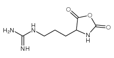 [3-(2,5-dioxo-4-oxazolidinyl)propyl]guanidine Structure