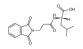 N-(N,N-phthaloyl-β-alanyl)-L-leucine Structure