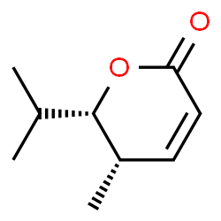 2H-Pyran-2-one,5,6-dihydro-5-methyl-6-(1-methylethyl)-,cis-(9CI) Structure
