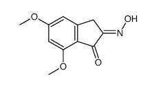 5,7-dimethoxy-2-oximido-1-indanone结构式
