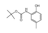 (2-hydroxy-5-methylphenyl)carbamic acid tert-butyl ester Structure