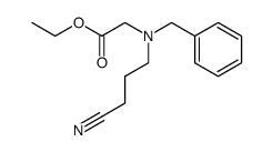 N-Benzyl-N-(3-Cyanopropyl)-Glycine Ethyl Ester Structure