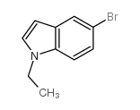 5-溴-1-乙基-1H-吲哚结构式