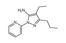 4-ethyl-5-propyl-2-pyridin-2-yl-2H-pyrazol-3-ylamine结构式