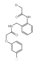 Acetamide,N-[[2-[(bromoacetyl)amino]phenyl]methyl]-2-(3-chlorophenoxy)- (9CI) Structure