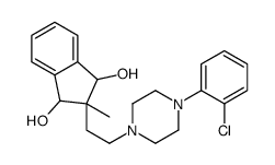 2-[2-[4-(o-Chlorophenyl)-1-piperazinyl]ethyl]-2-methyl-1,3-indanediol Structure