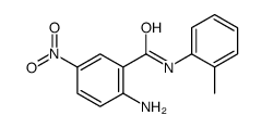 2-氨基-5-硝基-n-(邻甲苯)苯甲酰胺结构式