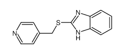 2-(pyridin-4-ylmethylsulfanyl)-1H-benzimidazole结构式