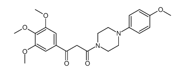 1-[4-(4-methoxyphenyl)piperazin-1-yl]-3-(3,4,5-trimethoxyphenyl)propane-1,3-dione结构式