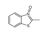 Benzothiazole, 2-methyl-, 3-oxide (8CI,9CI)结构式