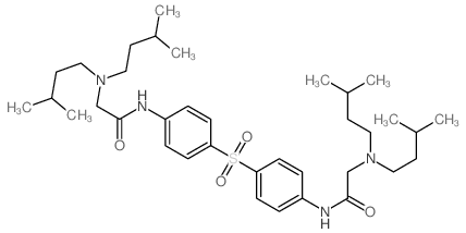 Acetanilide,4',4'''-sulfonylbis[2-(diisopentylamino)- (7CI,8CI) Structure