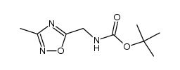 Carbamic acid, [(3-methyl-1,2,4-oxadiazol-5-yl)methyl]-, 1,1-dimethylethyl ester Structure