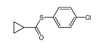 cyclopropanecarboxylic 4-chlorophenyl thioester Structure