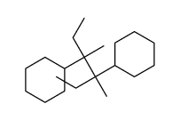 (4-cyclohexyl-3,4-dimethylhexan-3-yl)cyclohexane Structure