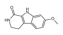 7-methoxy-2,3,4,9-tetrahydro-1H-pyrido<3,4-b>indol-1-one结构式