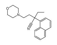α-Ethyl-α-(2-morpholinoethyl)-1-naphthaleneacetonitrile Structure