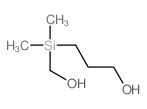 1-Propanol,3-[(hydroxymethyl)dimethylsilyl]-结构式