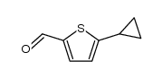 5-cyclopropyl-2-thiophenecarboxaldehyde structure