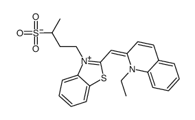 1-ethyl-2-[[3-(3-sulphonatobutyl)-3H-benzothiazol-2-ylidene]methyl]quinolinium picture