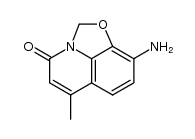 9-amino-6-methyl-oxazolo[5,4,3-ij]quinolin-4-one结构式