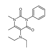 5-Diethylamino-1,6-dimethyl-3-phenyluracil结构式