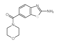 (2-AMINO-BENZOTHIAZOL-6-YL)-MORPHOLIN-4-YL-METHANONE结构式