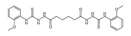 4,4'-bis-(2-methoxy-phenyl)-1,1'-hexanedioyl-bis-thiosemicarbazide结构式