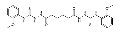 4,4'-bis-(2-methoxy-phenyl)-1,1'-hexanedioyl-bis-thiosemicarbazide Structure