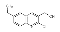 2-CHLORO-6-ETHYLQUINOLINE-3-METHANOL structure