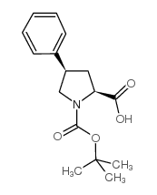 (2S,4R)-Boc-4-Phenyl-pyrrolidine-2-carboxylic acid Structure