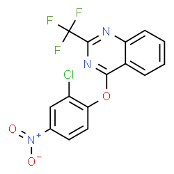 2-CHLORO-4-NITROPHENYL 2-(TRIFLUOROMETHYL)-4-QUINAZOLINYL ETHER Structure