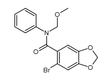 2-Bromo-N-methoxymethyl-4,5-methylenedioxy-N-phenylbenzamide结构式