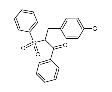 3-(4-chlorophenyl)-1-phenyl-2-(phenylsulfonyl)propan-1-one结构式