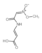 2-Propenoic acid, 3-[[ (methyl-aci-nitro)acetyl]amino]-, Structure