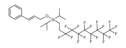 diisopropyl-1H,1H,2H,2H-perfluorodecylsilyl cinnamyl ether结构式