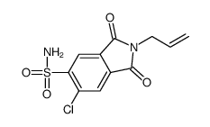 6-chloro-1,3-dioxo-2-prop-2-enylisoindole-5-sulfonamide Structure