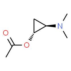 Cyclopropanol, 2-(dimethylamino)-, acetate (ester), (1R,2R)-rel- (9CI) structure