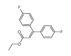 ethyl 3,3-bis(4'-fluorophenyl)acrylate结构式