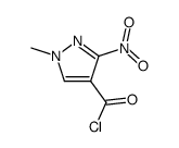 1-methyl-3-nitropyrazole-4-carboxylic acid chloride结构式