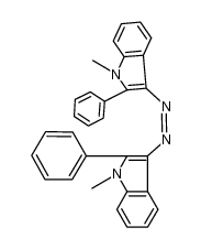 3,3'-azo-bis(1-methyl-2-phenylindole)结构式