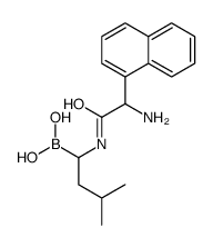 [1-[(2-amino-2-naphthalen-1-ylacetyl)amino]-3-methylbutyl]boronic acid Structure
