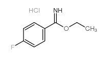 ethyl 4-fluorobenzenecarboximidate,hydrochloride Structure