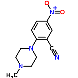 2-(4-Methylpiperazin-1-yl)-5-nitrobenzonitrile structure