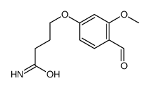 4-(4-formyl-3-methoxyphenoxy)butanamide结构式